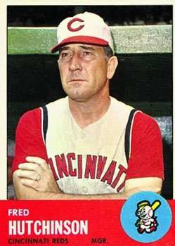 1963 Topps Baseball Cards      422     Fred Hutchinson MG